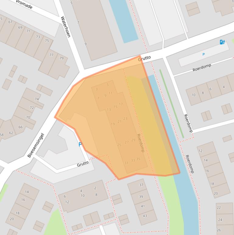 Kaart van postcodegebied 2411LV.