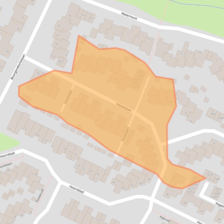 Kaart van postcodegebied 2411ML.