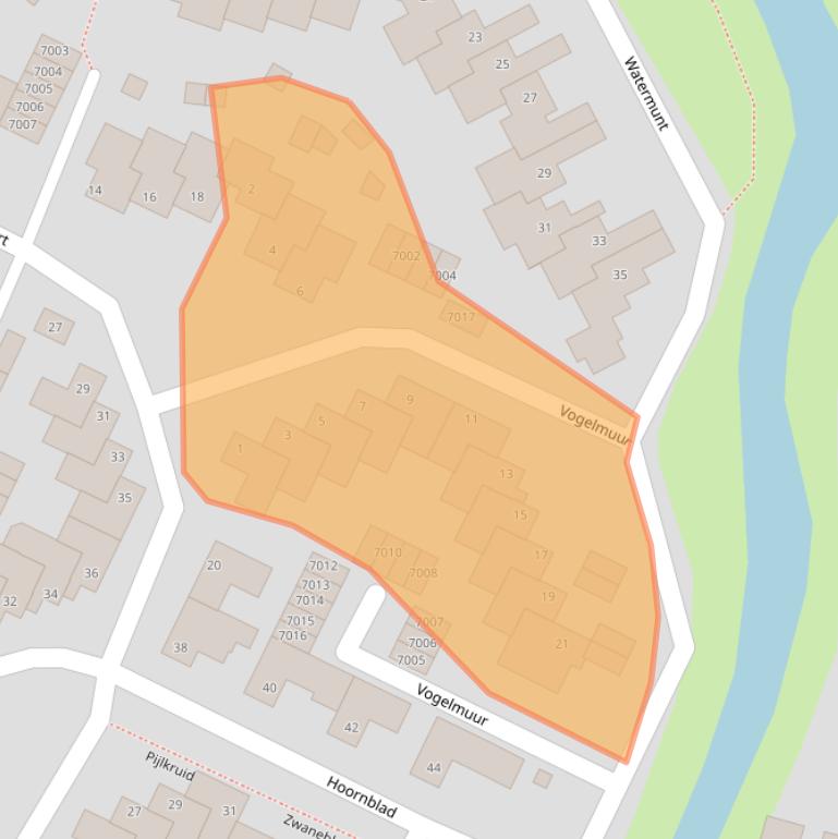 Kaart van postcodegebied 2411MS.