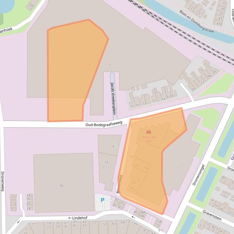 Kaart van postcodegebied 2411NN.