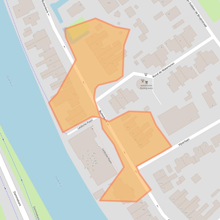 Kaart van postcodegebied 2411PA.