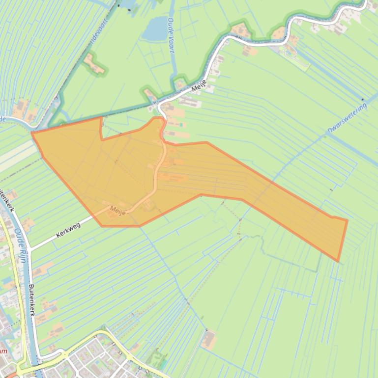 Kaart van postcodegebied 2411PG.