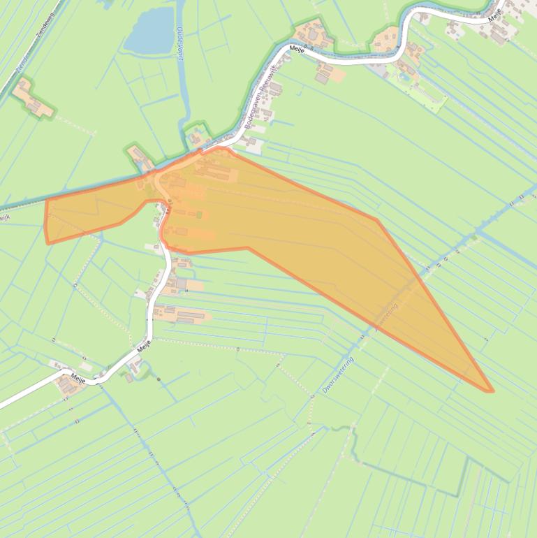 Kaart van postcodegebied 2411PH.