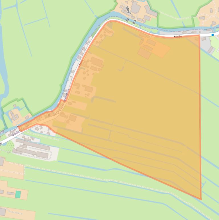 Kaart van postcodegebied 2411PJ.