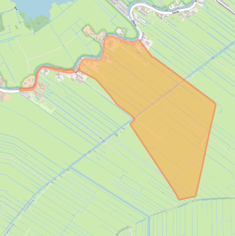 Kaart van postcodegebied 2411PL.