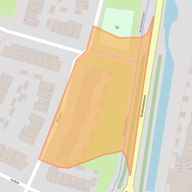 Kaart van postcodegebied 2411PS.