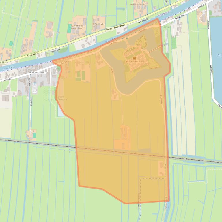 Kaart van postcodegebied 2411RX.