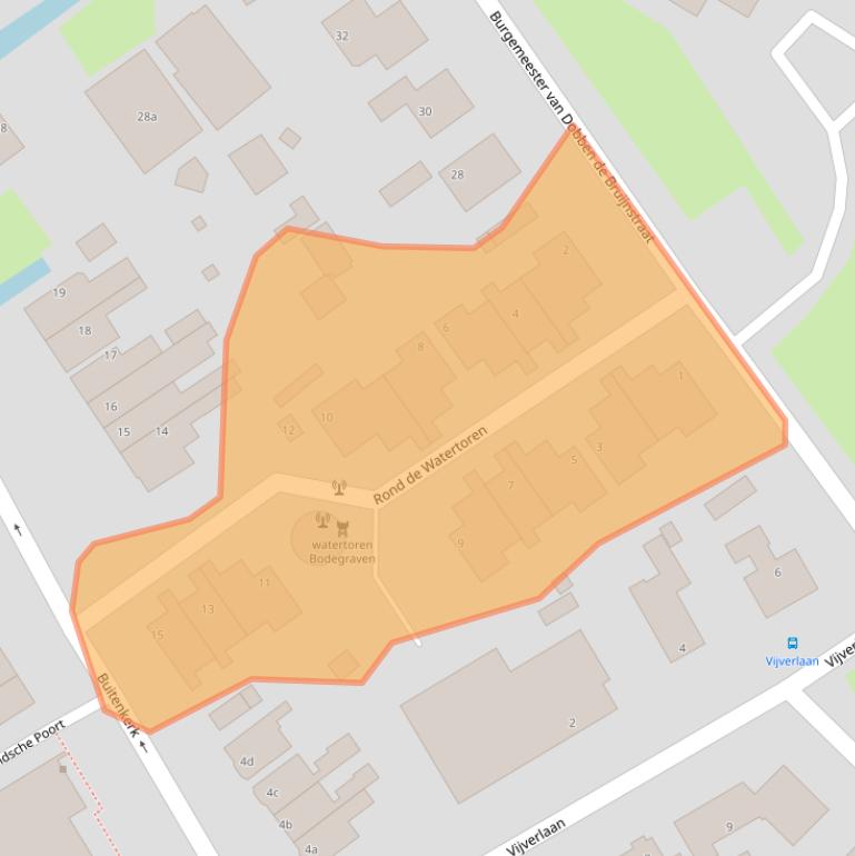 Kaart van postcodegebied 2411SE.