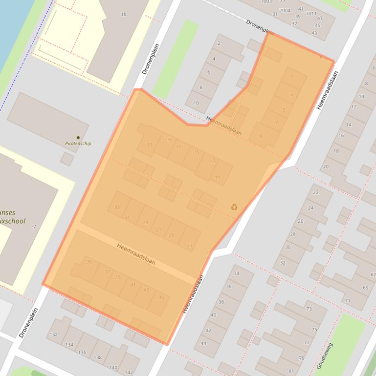 Kaart van postcodegebied 2411SV.