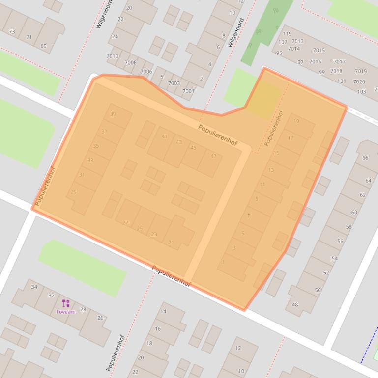 Kaart van postcodegebied 2411SX.