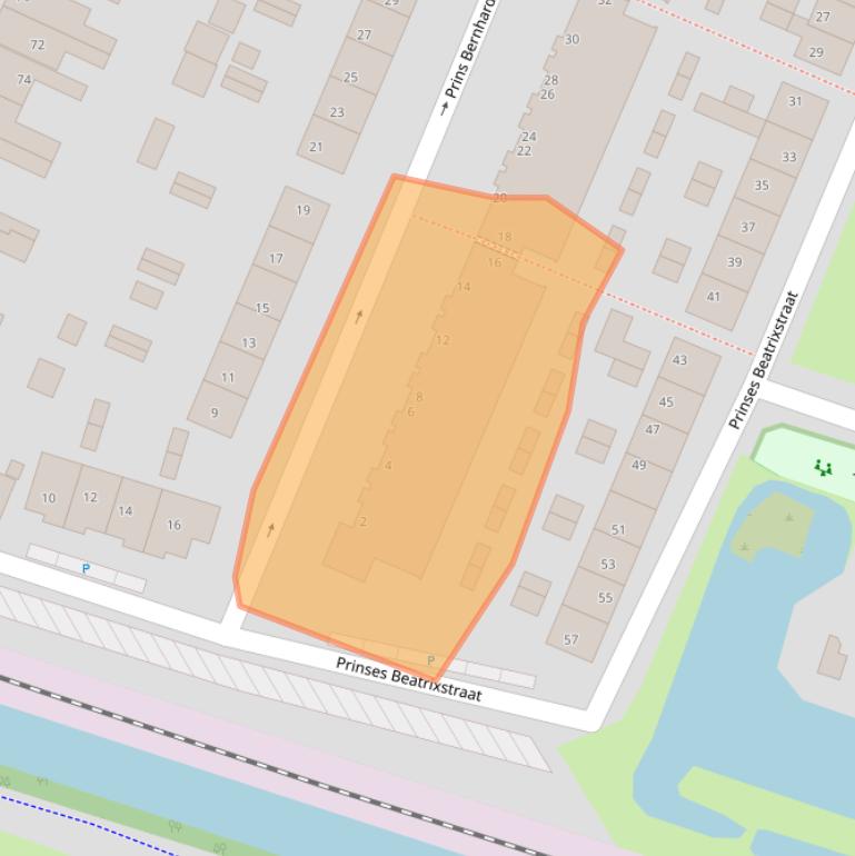 Kaart van postcodegebied 2411TL.