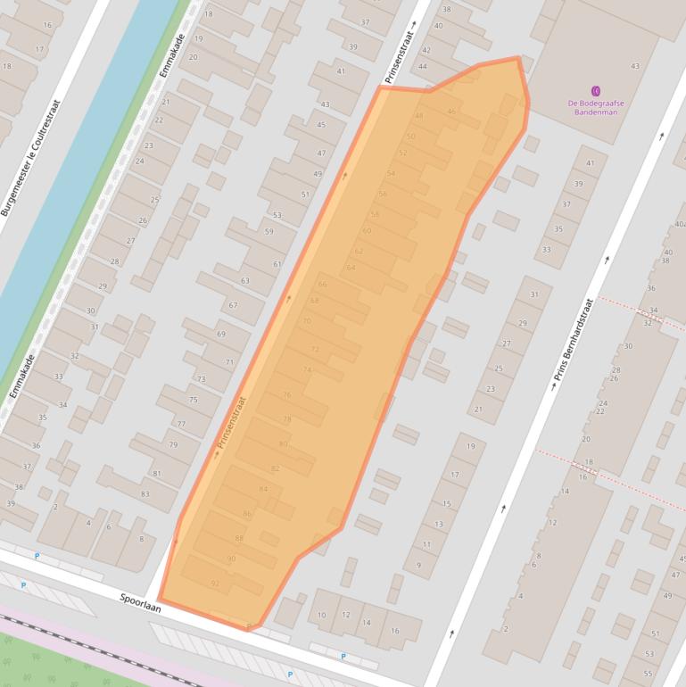 Kaart van postcodegebied 2411TS.