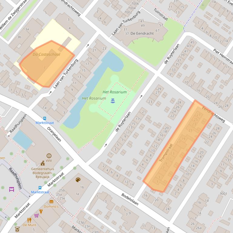 Kaart van postcodegebied 2411VM.