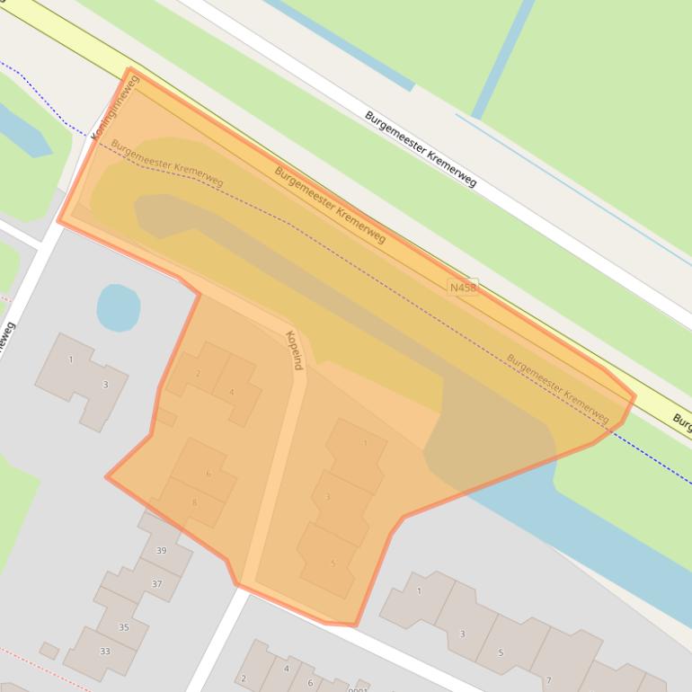 Kaart van postcodegebied 2411WG.