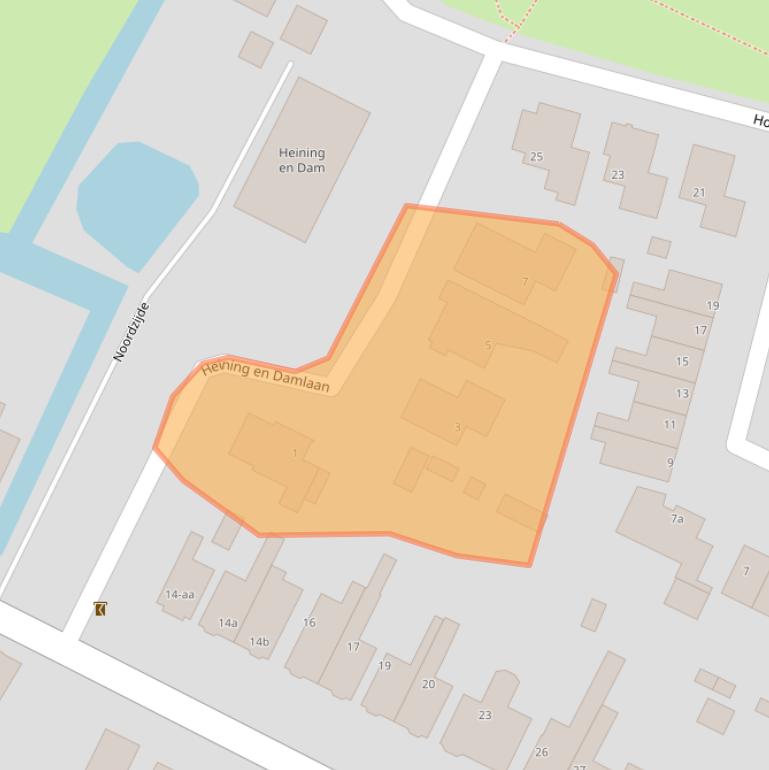 Kaart van postcodegebied 2411WR.