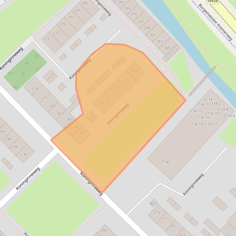 Kaart van postcodegebied 2411XR.