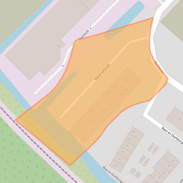 Kaart van postcodegebied 2411ZX.