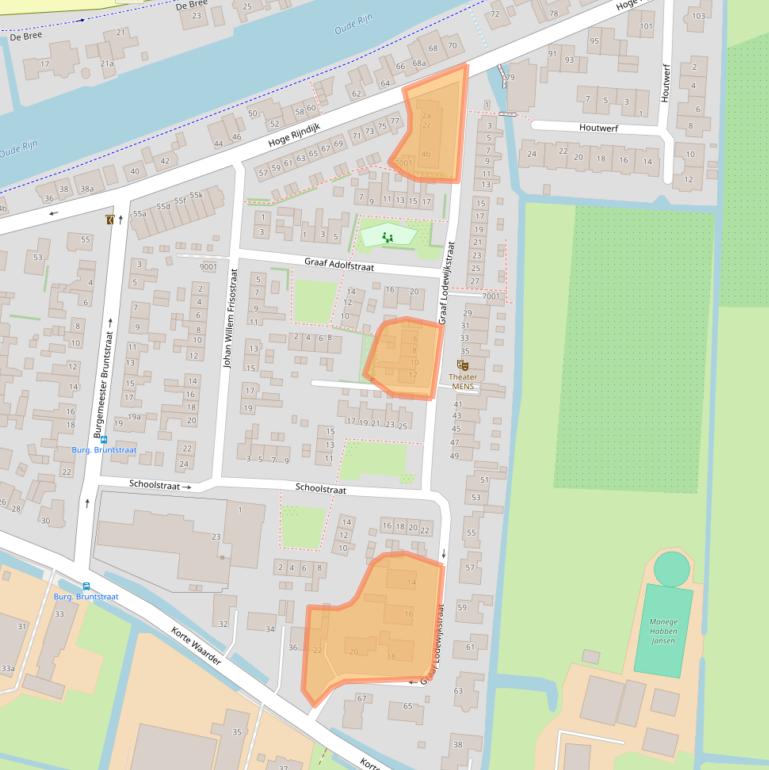 Kaart van postcodegebied 2415AR.