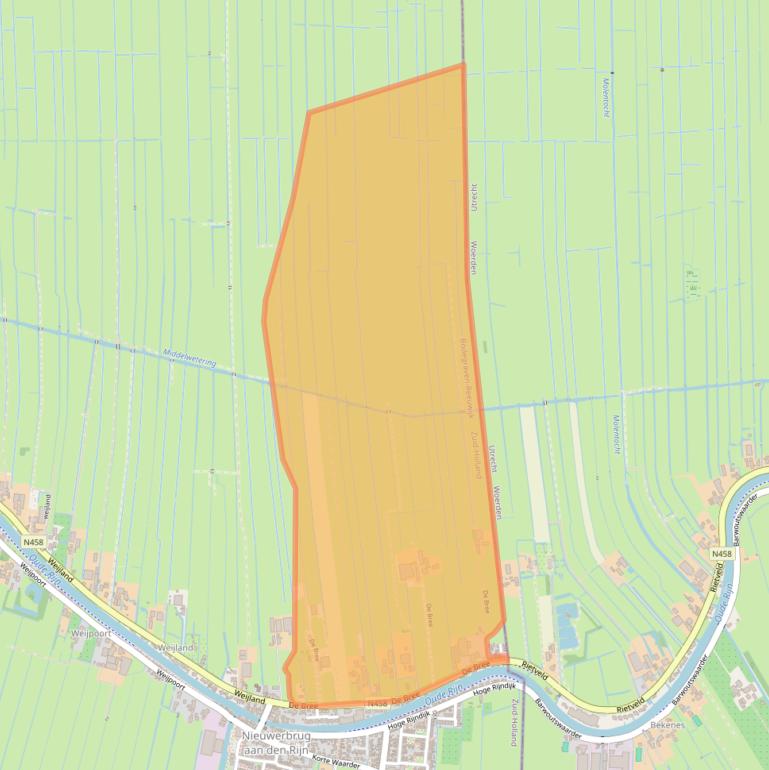 Kaart van postcodegebied 2415BG.