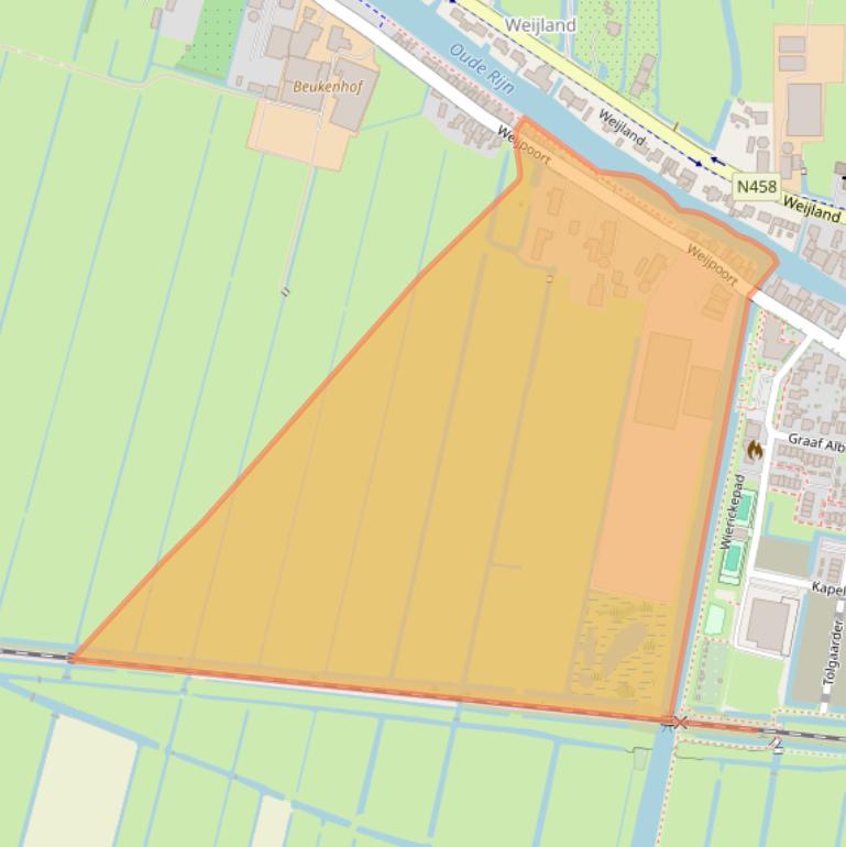 Kaart van postcodegebied 2415BZ.