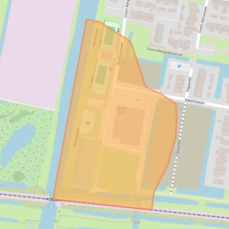 Kaart van postcodegebied 2415CC.