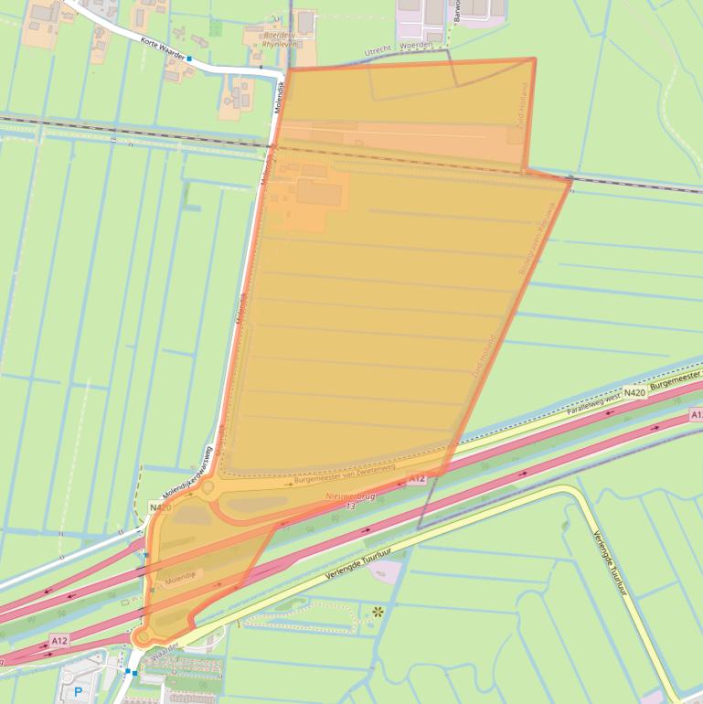 Kaart van postcodegebied 2415NA.