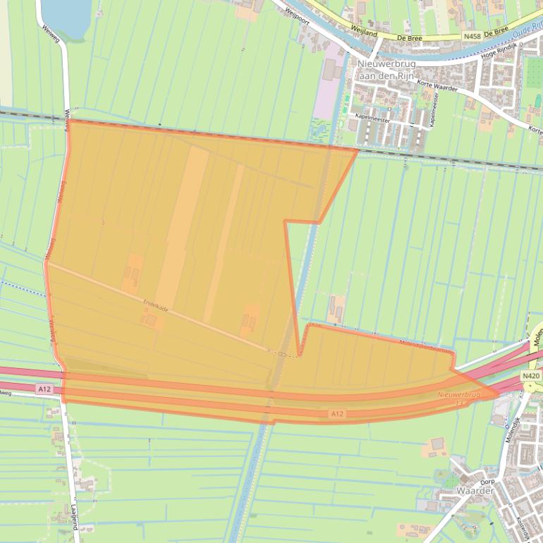 Kaart van postcodegebied 2415NB.