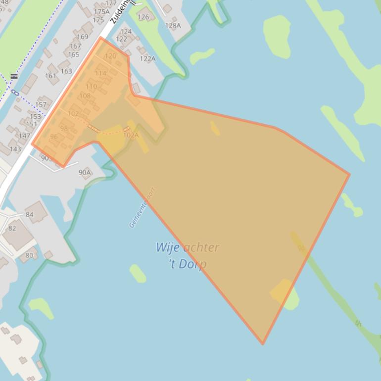 Kaart van postcodegebied 2421AM.