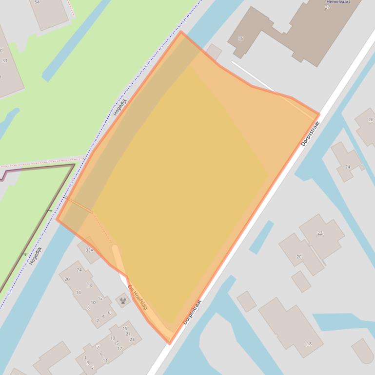 Kaart van postcodegebied 2421BW.