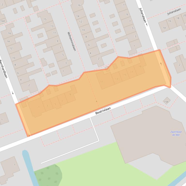 Kaart van postcodegebied 2421CG.