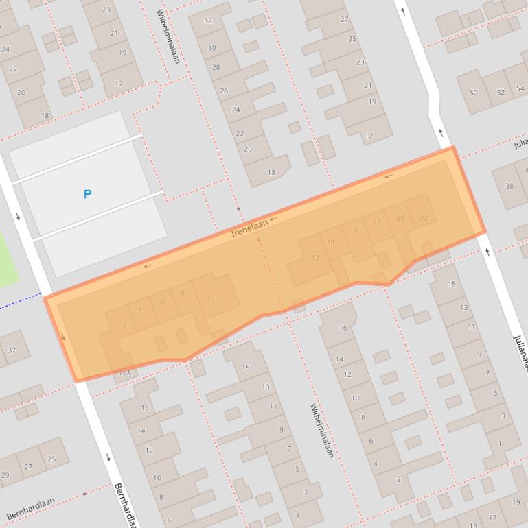 Kaart van postcodegebied 2421CK.