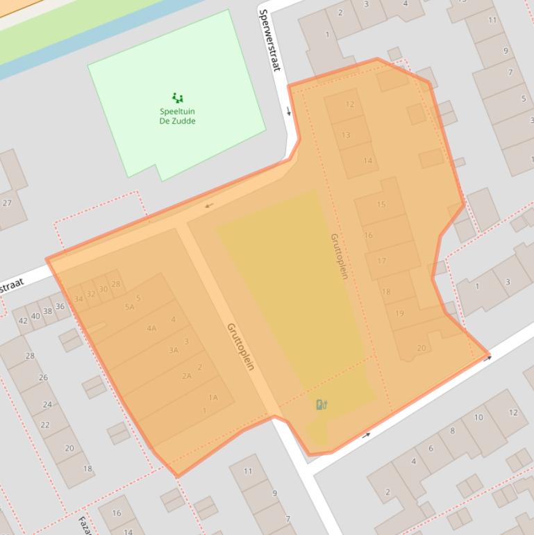 Kaart van postcodegebied 2421EG.