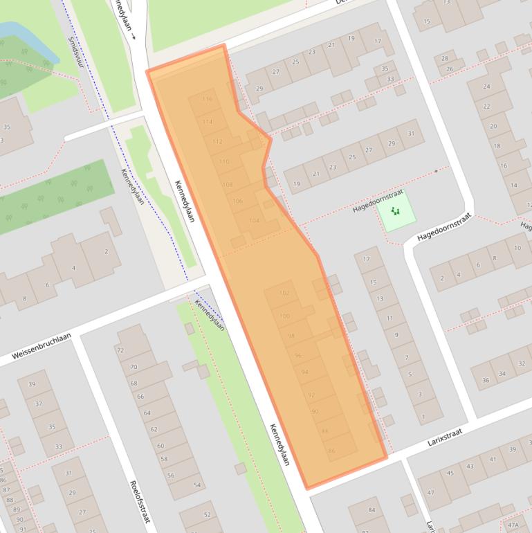 Kaart van postcodegebied 2421ER.