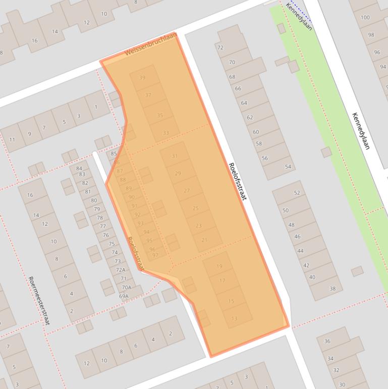 Kaart van postcodegebied 2421GB.