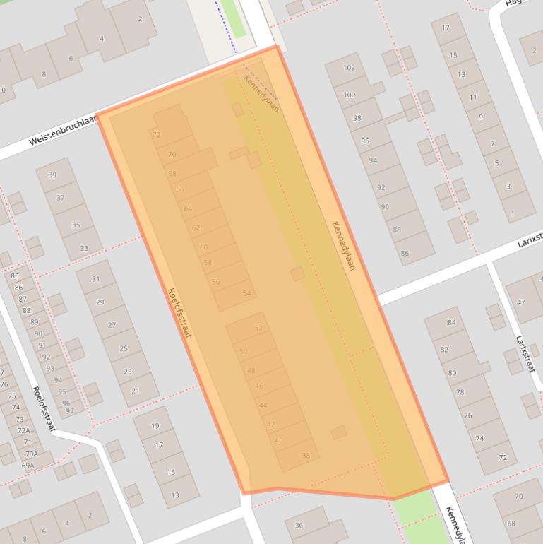 Kaart van postcodegebied 2421GD.