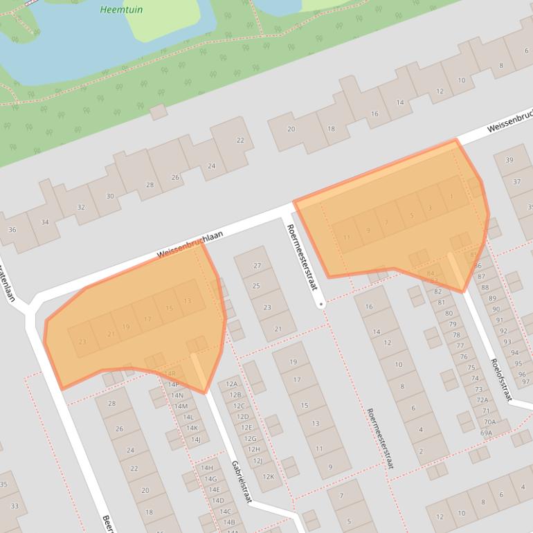 Kaart van postcodegebied 2421GK.