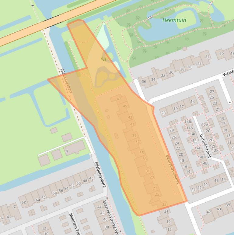 Kaart van postcodegebied 2421GN.