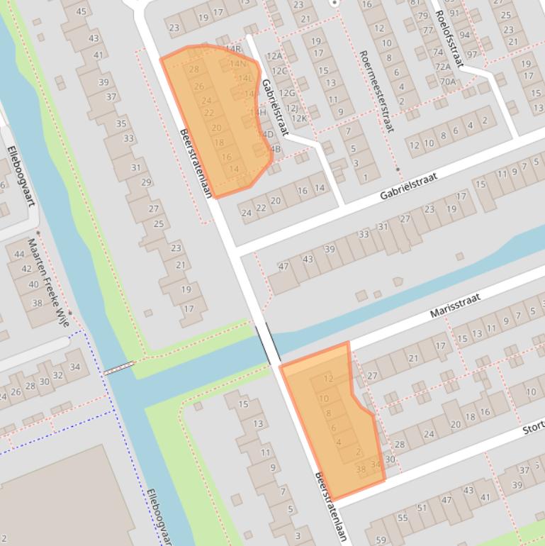 Kaart van postcodegebied 2421GP.