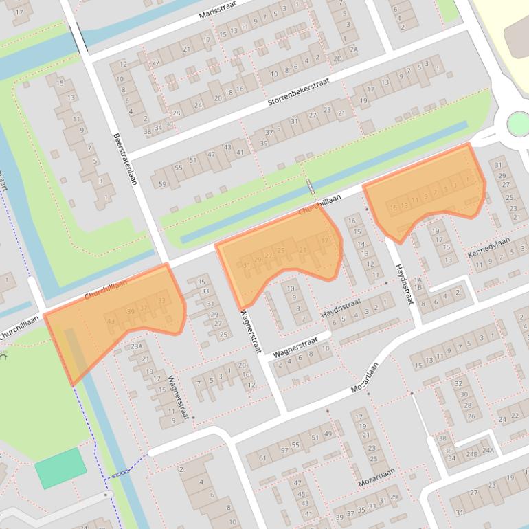 Kaart van postcodegebied 2421GR.