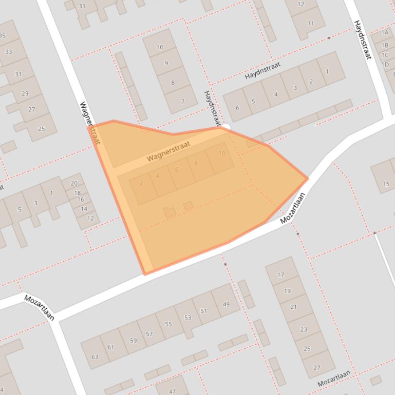Kaart van postcodegebied 2421GW.
