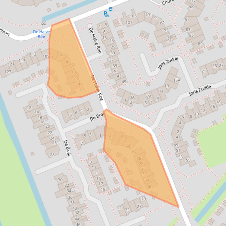 Kaart van postcodegebied 2421HA.