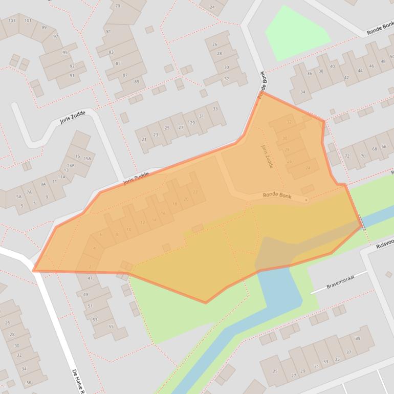 Kaart van postcodegebied 2421HG.
