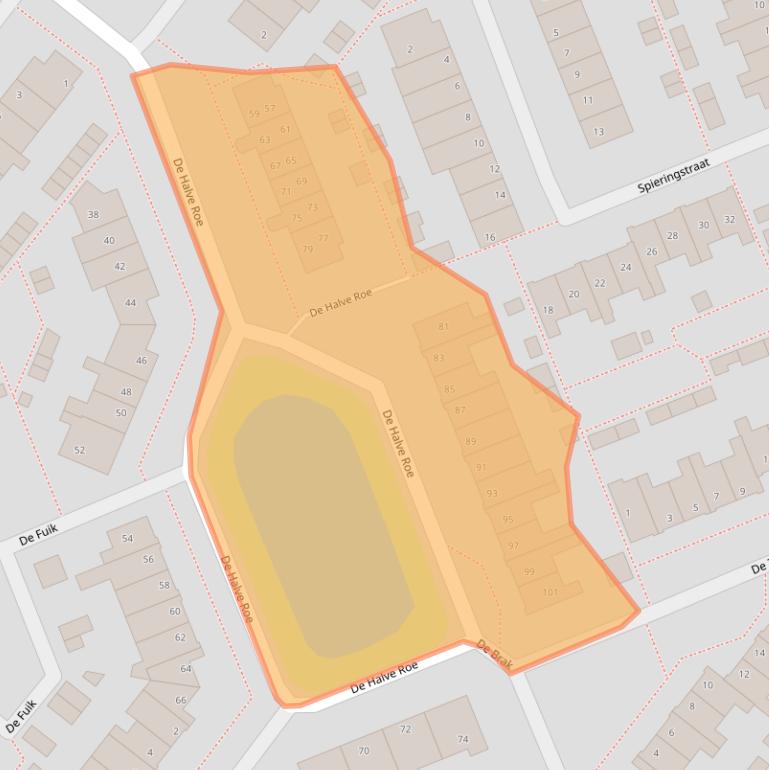 Kaart van postcodegebied 2421JB.