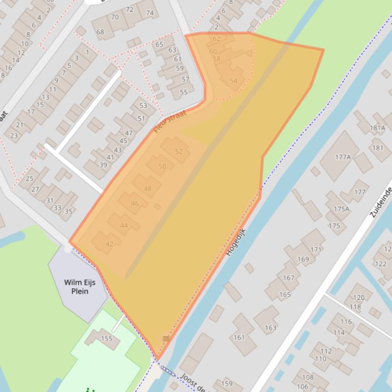 Kaart van postcodegebied 2421JD.