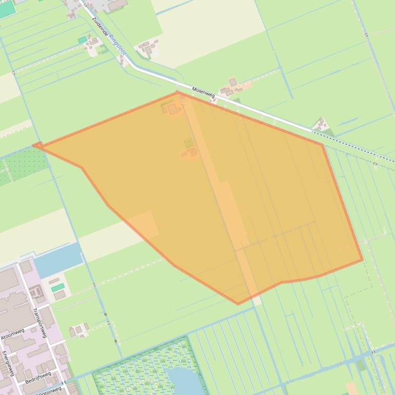 Kaart van postcodegebied 2421LW.