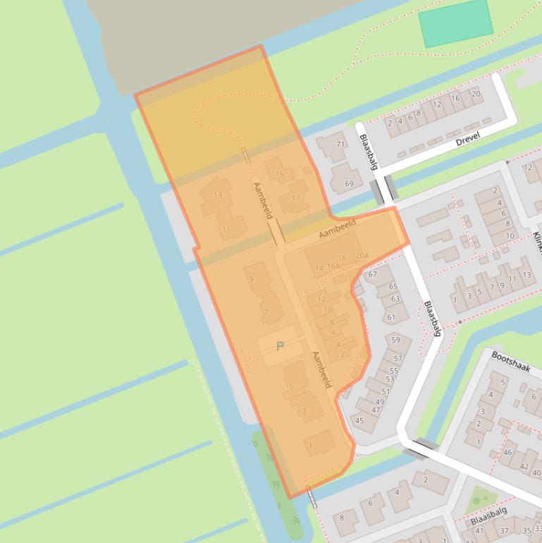 Kaart van postcodegebied 2421MH.