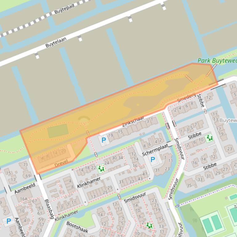 Kaart van postcodegebied 2421MS.