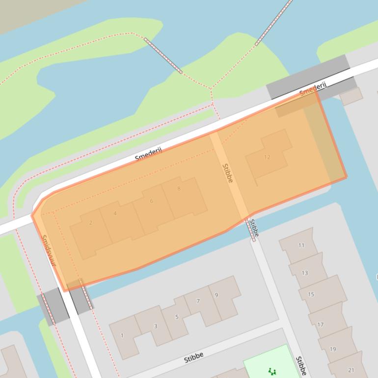 Kaart van postcodegebied 2421MV.