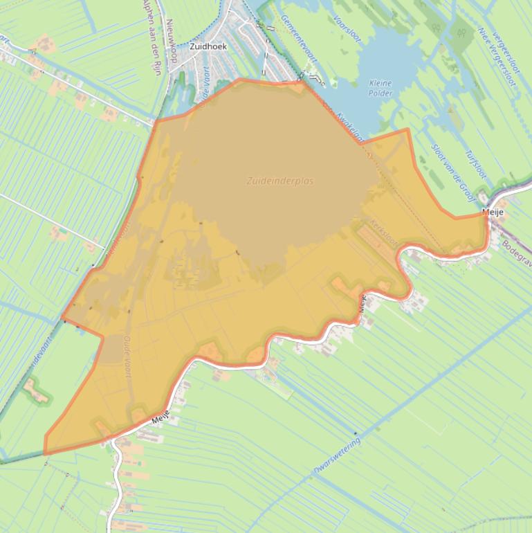 Kaart van postcodegebied 2421NB.