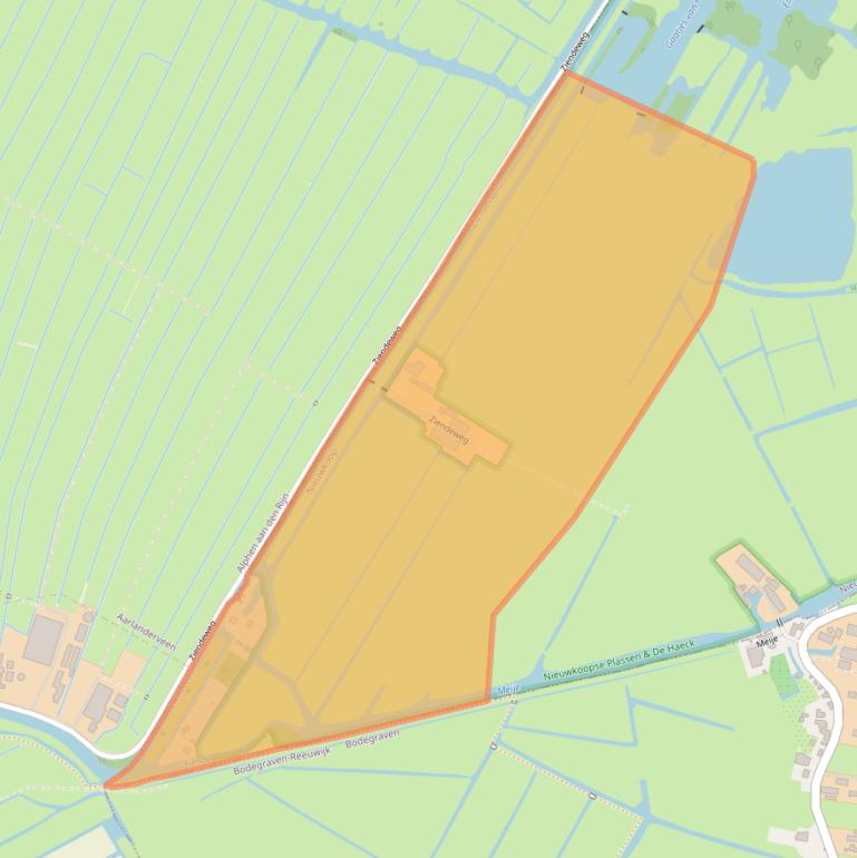 Kaart van postcodegebied 2421NC.